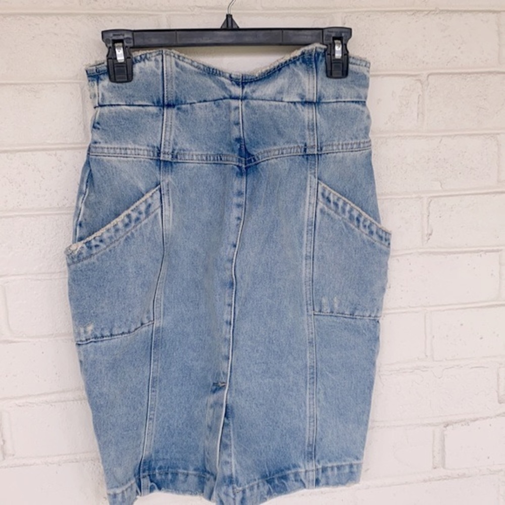 NWT RETROFÊTE Kay Denim Skirt XS - Picture 4 of 9